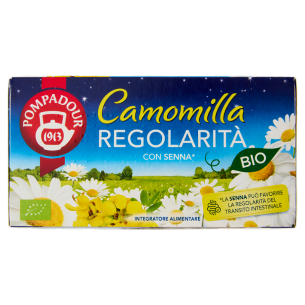 Pompadour Camomilla Regolarità con Senna* Bio 18 x 1,7 g