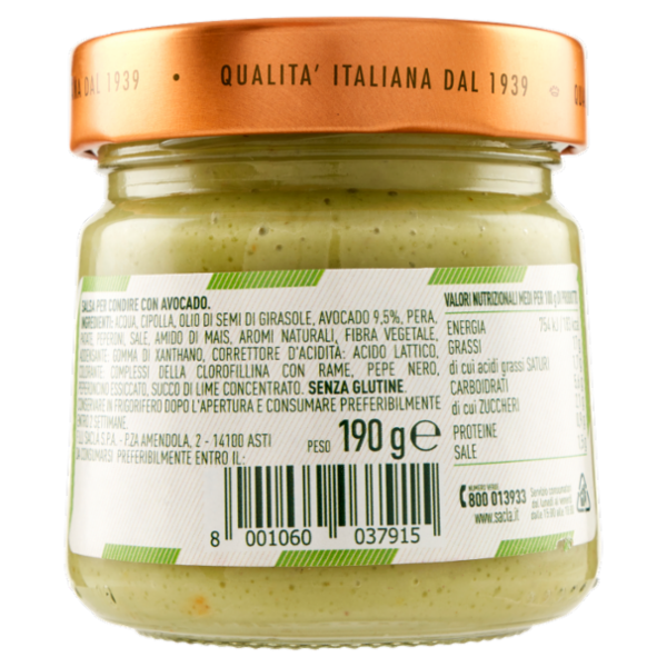 Saclà Guacamole con Avocado 190 g