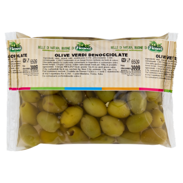 Ficacci Olive Verdi Denocciolate 650 g