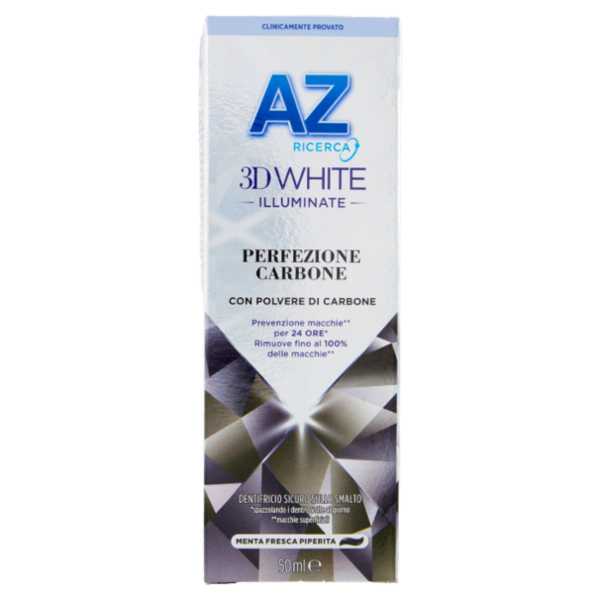 AZ Ricerca Dentifricio 3D White Illuminate Perfezione Carbone 50 ml