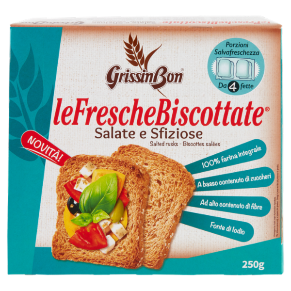 GrissinBon leFrescheBiscottate Salate e Sfiziose 250 g