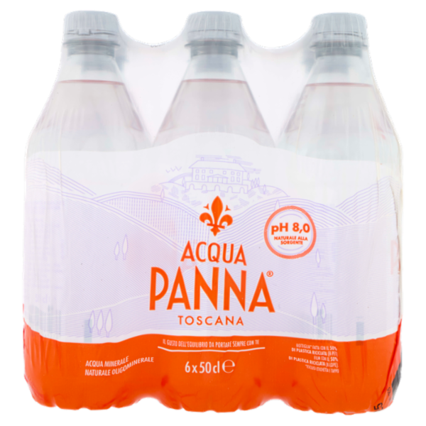 ACQUA PANNA, Acqua Minerale Naturale, Pet - 6x500ml