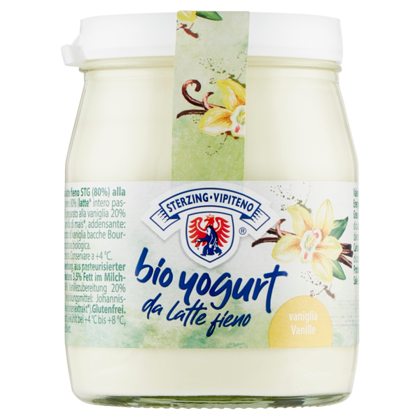 Sterzing Vipiteno bio yogurt da latte fieno vaniglia 150 g