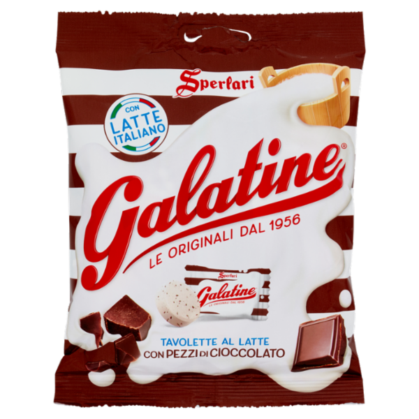 Galatine Tavolette al Latte con Pezzi di Cioccolato 115 g