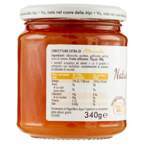 Vis Natura e Tradizione confettura extra Albicocche 340 g
