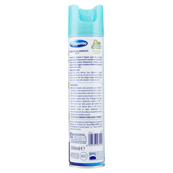 IL GIGANTE Deo Spray Muschio Bianco 300 ml