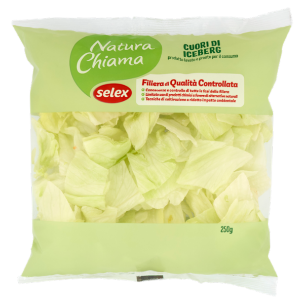 Selex Natura Chiama Cuori di Iceberg Lavati e Pronti per il Consumo 250 g