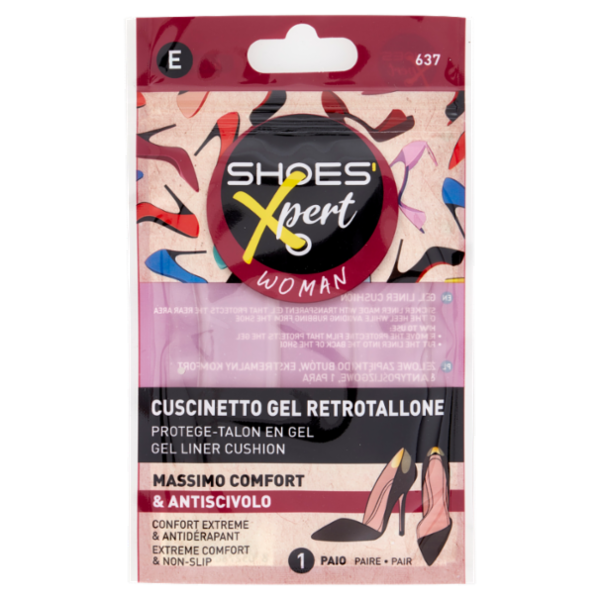 Shoes'Xpert Woman Cuscinetto Gel Retrotallone 1 Paio