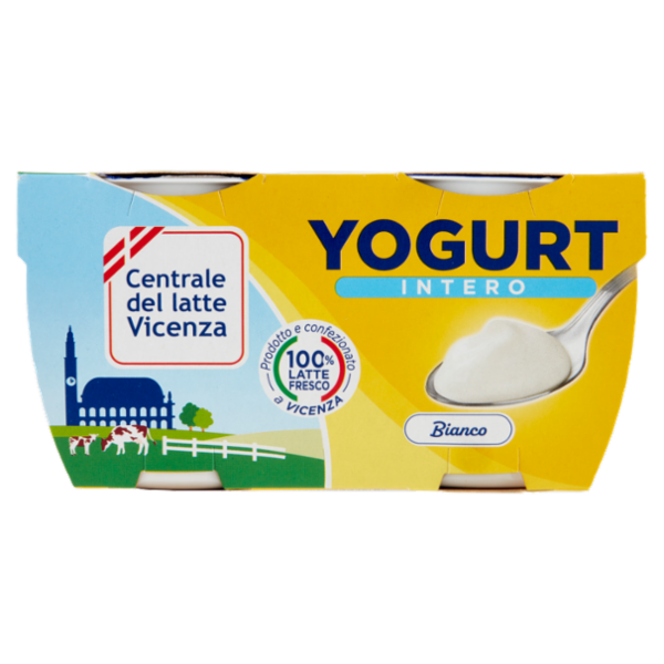 Centrale del latte Vicenza Yogurt Intero Bianco 2 x 125 g