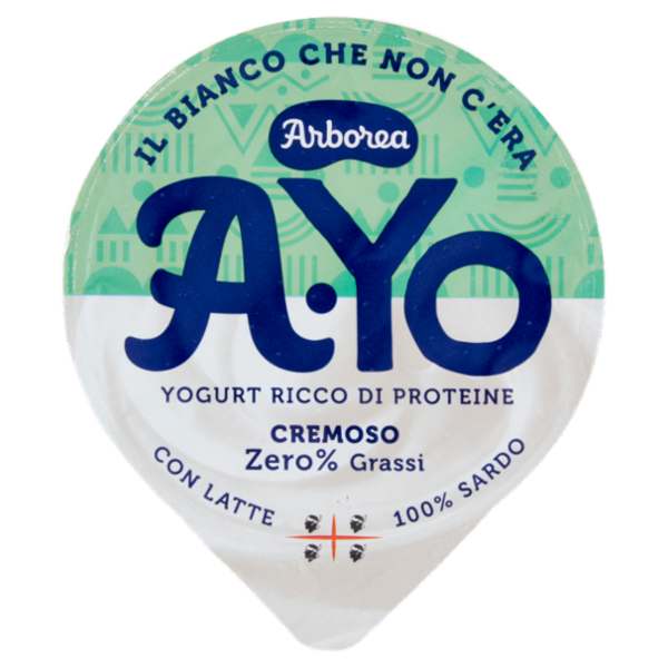 Arborea Ayo Yogurt Ricco di Proteine Zero% Grassi 140 g
