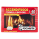 Fochista Accendifuoco Formula Inodore Premium Quality per Stufe, Camini e Barbecue Cubetti 40 pz