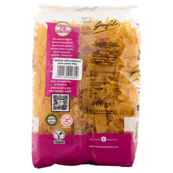 Garofalo Mafalda Corta Senza Glutine 400 g