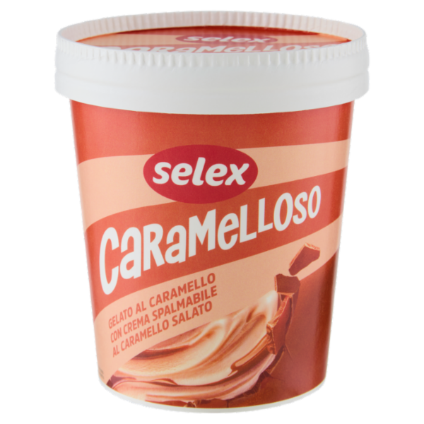 Selex Gelato al Caramello con Crema Spalmabile al Caramello Salato 230 g
