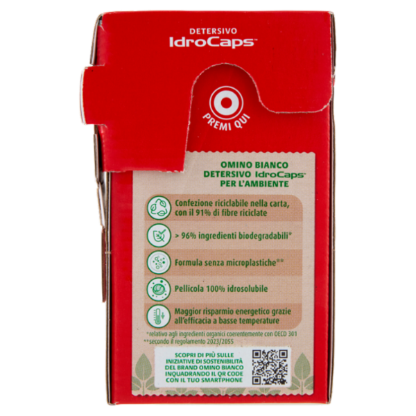 Omino Bianco Detersivo IdroCaps Salvafibre Cardboard 20 caps 380 ml