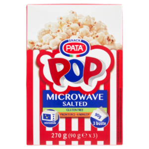 Pata Pop Microwave Salted 3 x 90 g