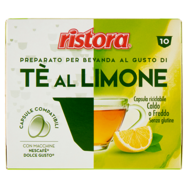 ristora Tè al Limone Capsule Compatibili con Macchine Nescafè Dolce Gusto 10 x 12 g
