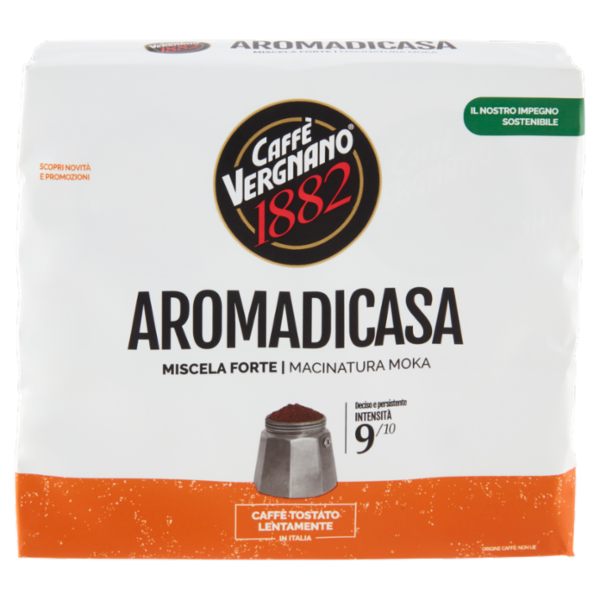Caffè Vergnano 1882 Aromadicasa Macinatura Moka 2 x 250 g
