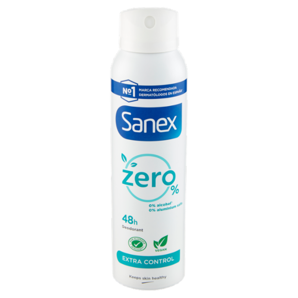 Sanex deodorante spray Zero% Extra Control protezione 48h 150 ml