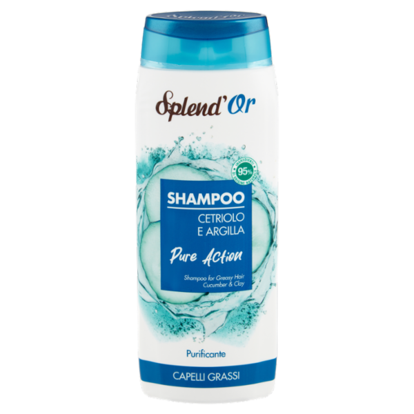 Splend'Or Shampoo Cetriolo e Argilla Pure Action Purificante 300 mL