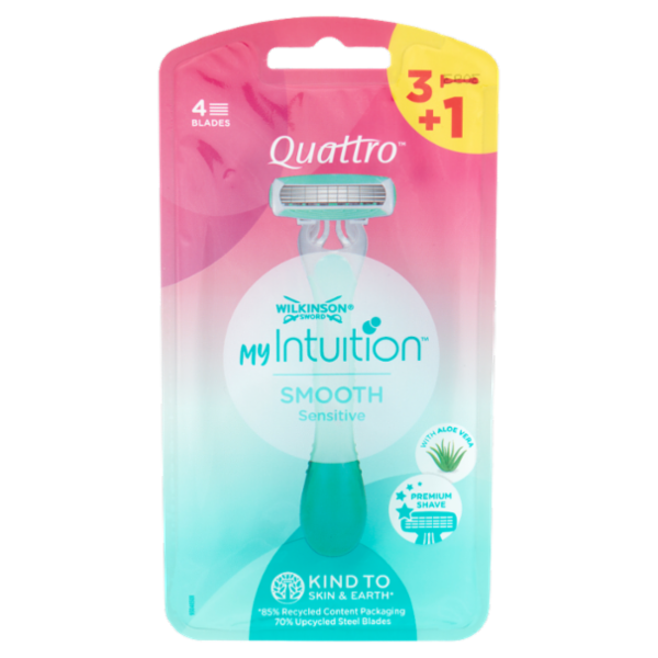 Wilkinson Sword My Intuition Quattro Smooth Sensitive 3+1