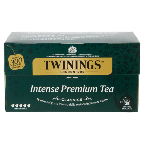 Twinings Intense Premium Tea Tè Nero 25 filtri The 50 g