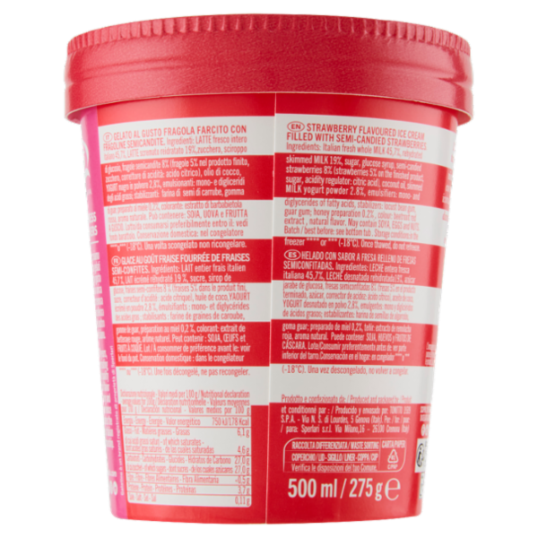 Galatine Gelato con Tanto Latte e Fragoline 500 ml