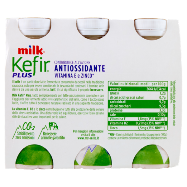 Milk Kefir Plus Antiossidante Mirtillo nero 6 x 100 g