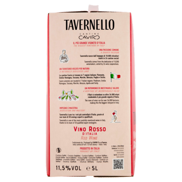 Tavernello Vino Rosso d'Italia 5 L