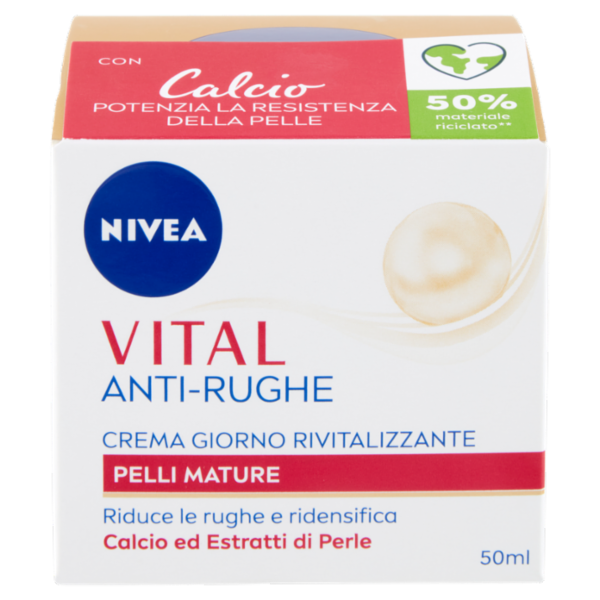 Nivea Vital Anti-Rughe Crema Giorno Rivitalizzante Pelli Mature 50 ml