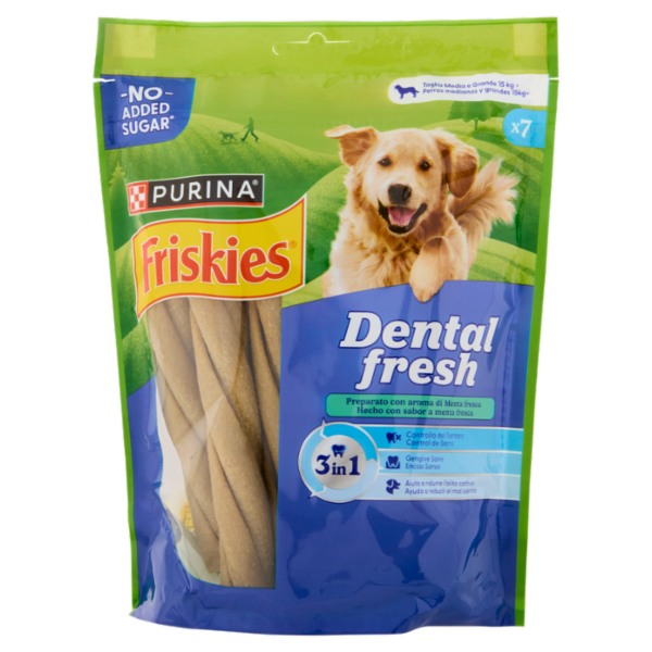 PURINA FRISKIES Dental Fresh aroma alla menta Medium-Large 180g