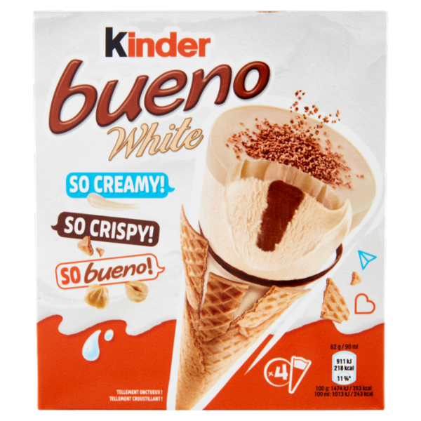 Kinder bueno White 4 x 62 g