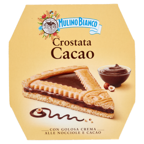 Mulino Bianco Crostata Cacao Torta con Crema alle Nocciole e Cacao e Farina Sostenibile 440g