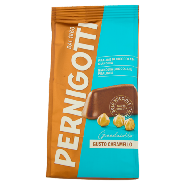 Pernigotti Gianduiotto Gusto Caramello Praline di Cioccolato Gianduia 140 g