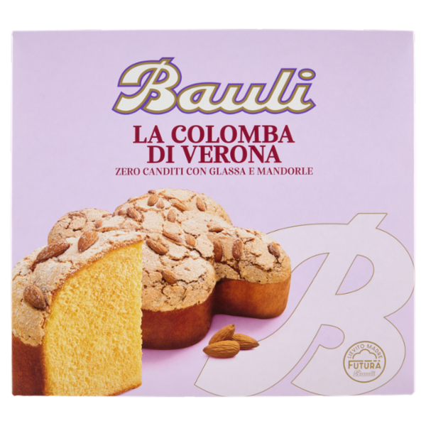 Bauli la Colomba di Verona Zero Canditi con Glassa e Mandorle 1 kg