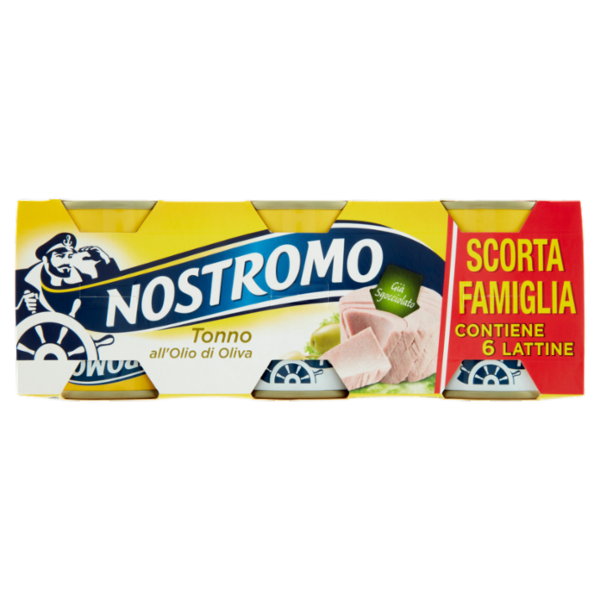 Nostromo Tonno all'Olio di Oliva Già Sgocciolato 6 x 60 g