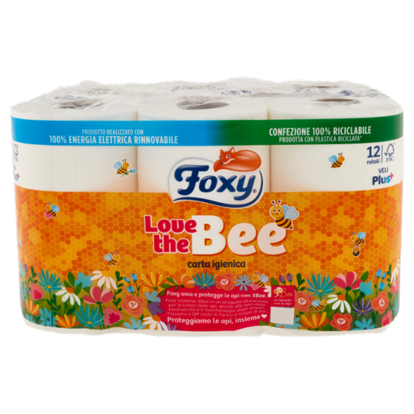 Foxy Love the Bee carta igienica 12 pz