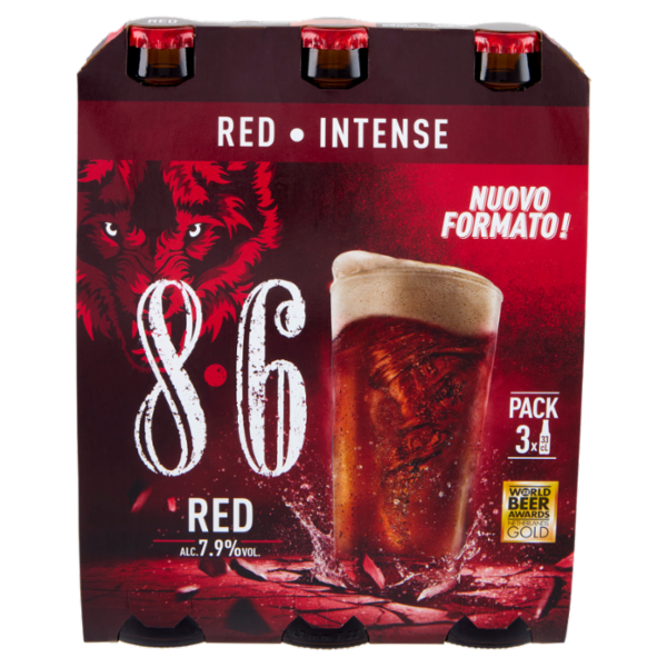 8.6 Red 3 x 33 cL