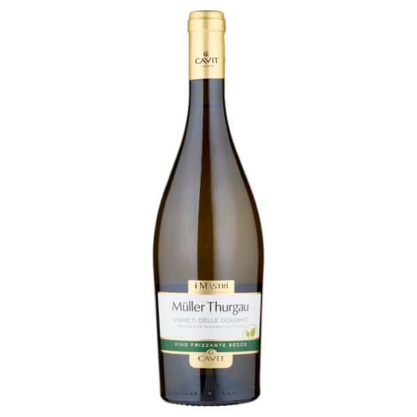 Cavit i Mastri Vernacoli Müller Thurgau Vigneti delle Dolomiti IGT Vino Frizzante Secco 75 cl