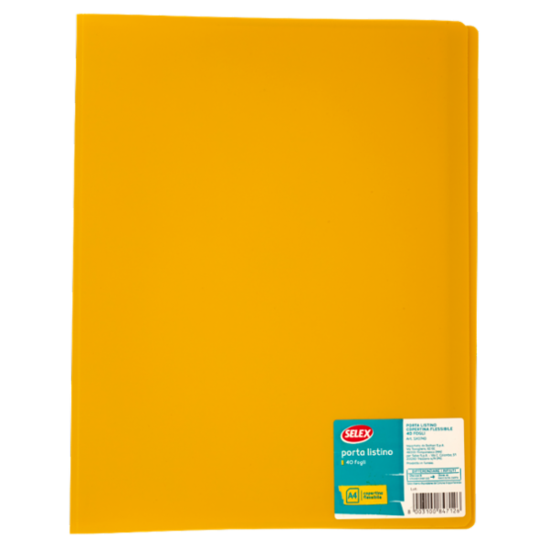 Selex Portalistini 40 Fogli Copertina Flessibile