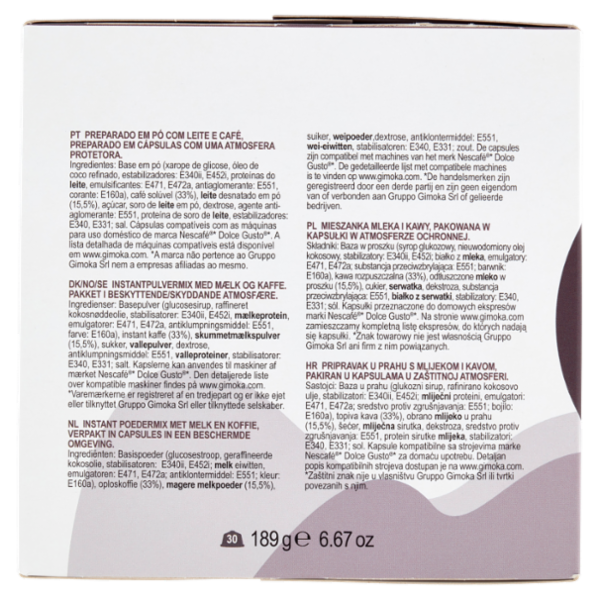 Gimoka Cortado Compatibile Nescafè* Dolce Gusto* 30 Capsule 189 g