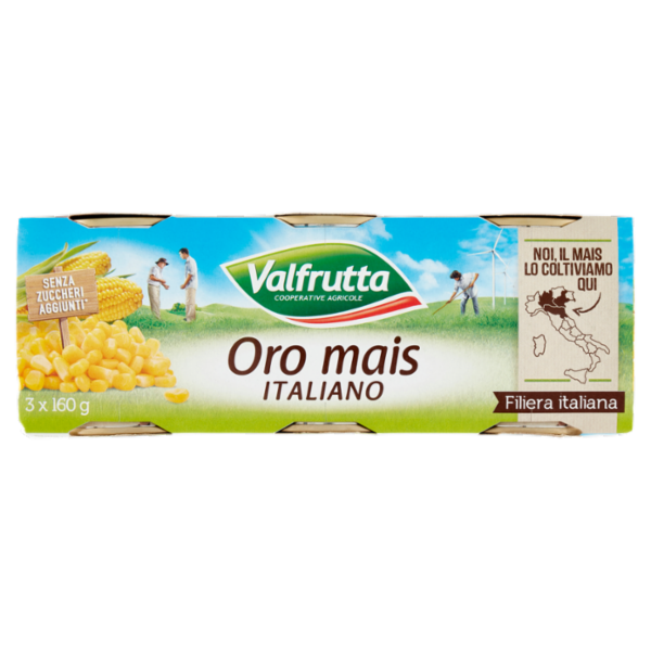 Valfrutta Oro mais Italiano 3 x 160 g