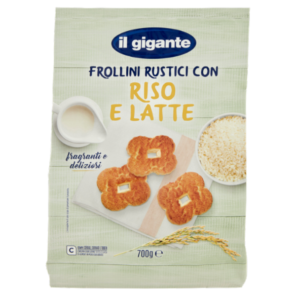 IL GIGANTE Frollini Rustici con Riso e Latte 700 g