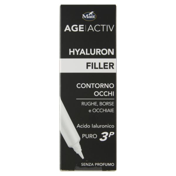 Matt Age Activ Hyaluron Filler Contorno Occhi Rughe, Borse e Occhiaie Acido Ialuronico Puro 3P 15 ml