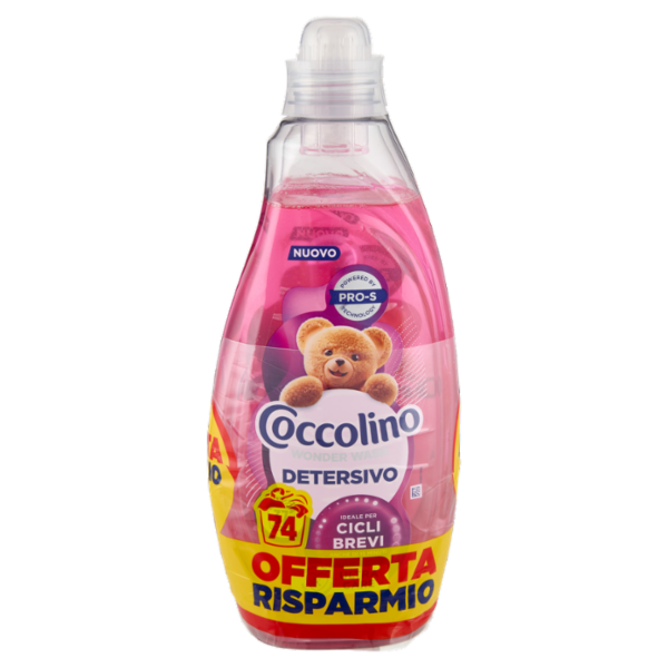 Coccolino Wonder Wash Detersivo Ultra Care 2 x 37 Lavaggi 2 x 1480 ml