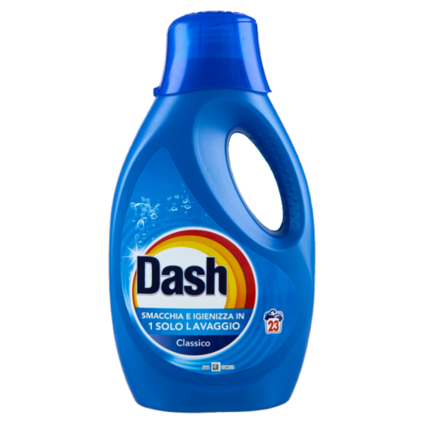 Dash Detersivo Liquido Lavatrice, Classico, 23 Lavaggi 1035 ml