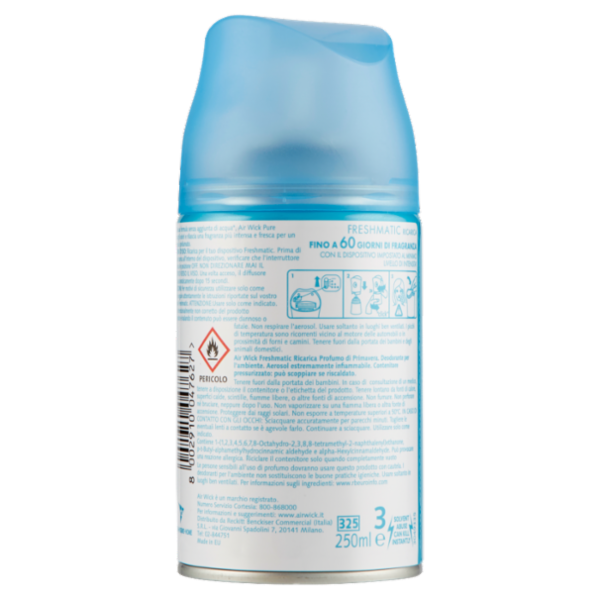 Air Wick Freshmatic Pure 1- Profumo di Primavera Spray Automatici per Ambienti Ricarica 250 ml