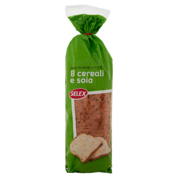 Selex Pane Morbido 8 Cereali e Soia a Fette 400 g