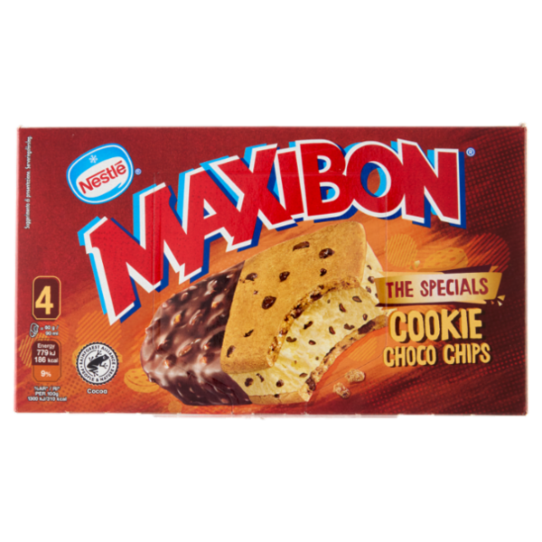 NESTLÉ Maxibon The Specials Cookie Choco Chips 4x60g