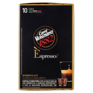 Caffè Vergnano 1882 Èspresso1882 Oro 10 Capsule Compatibili Nespresso* 50 g