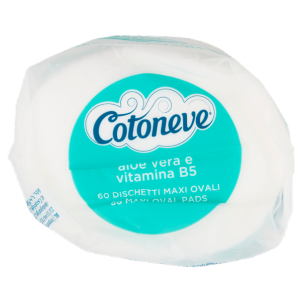 Cotoneve aloe vera e vitamina B5 Dischetti Maxi Ovali 60 pz